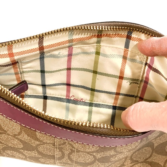 COACH Brown/Purple Small Shoulder Bag - Picture 16 of 16